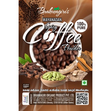 Brahmagiri Organic Product Wayanadan Masala Coffee Powder 100gm 