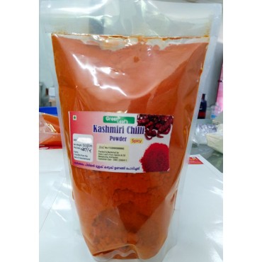 Green leaf's Homemade Kashmiri Chilli Powder Spicy 500gm 
