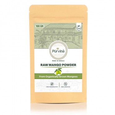 Purvina Organic Raw Mango Powder 100gm